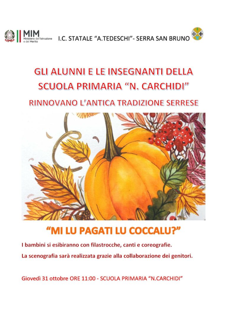 Locandina manifestazione autunno scuola primaria Carchidi