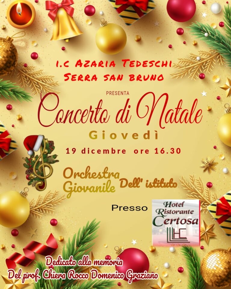 Concerto di Natale 2024 – Orchestra giovanile dell’I.C. “A. Tedeschi”